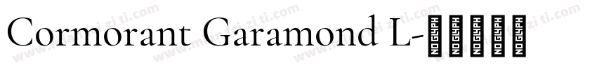 Cormorant Garamond L字体转换